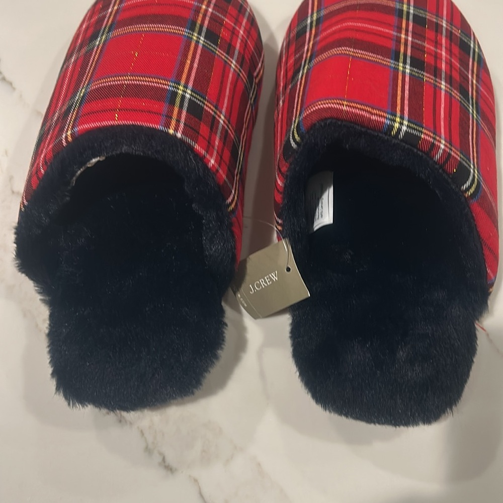 J Crew Sherpa slippers - Picture 2 of 3